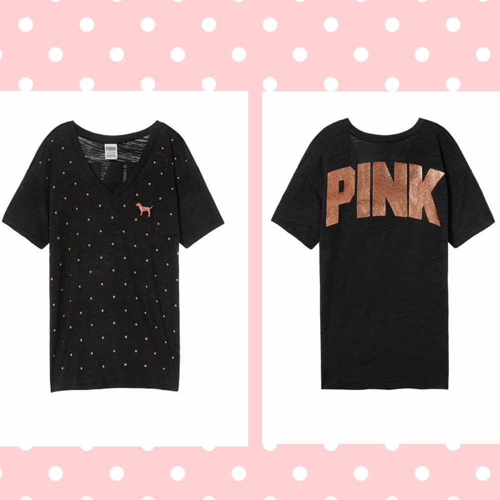Victoria’s Secret PINK Rhinestone Bling Tee